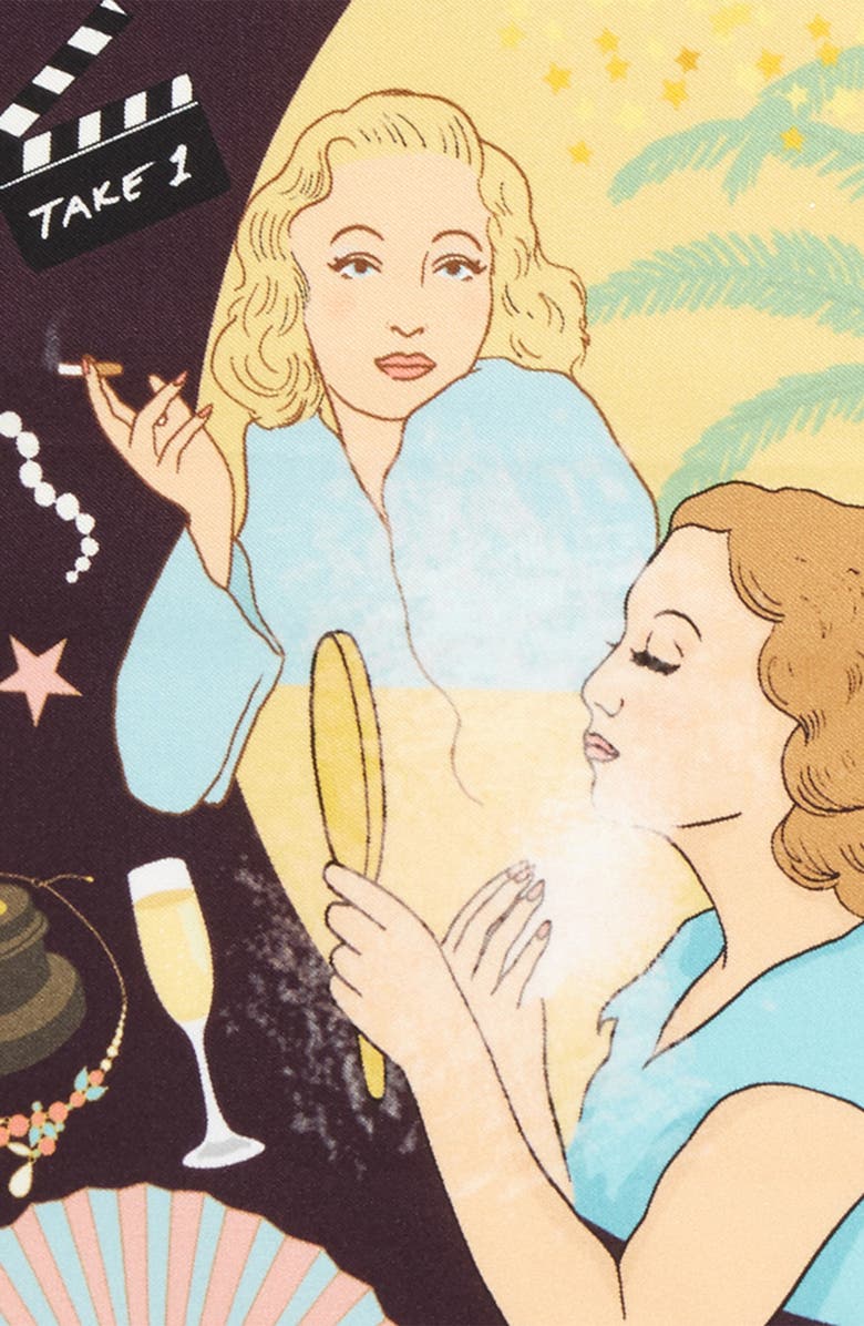 Karen Mabon Hollywood Silk Square Scarf, Alternate, color, 