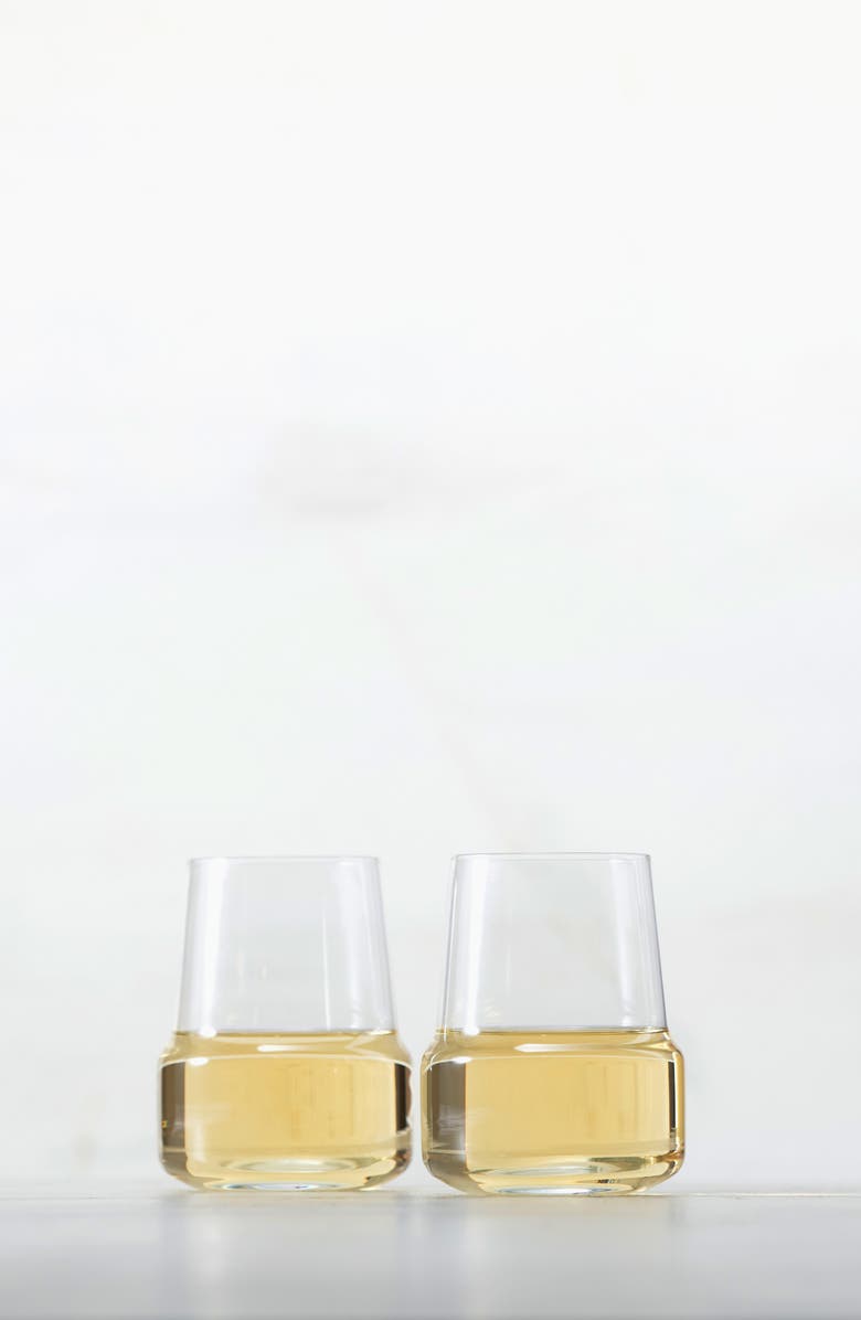 Fortessa Level Set of 2 White Wine Glasses, Alternate, color, Clear