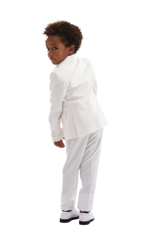 Moustache Peak Lapel Tuxedo In Ivory