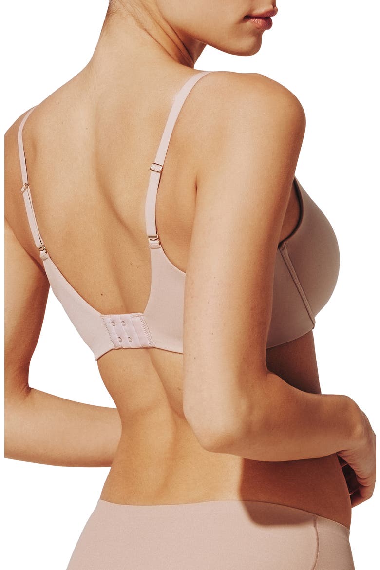 ComfortStretch Underwire Back Smoothing T-Shirt Bra, Alternate, color, TAUPE