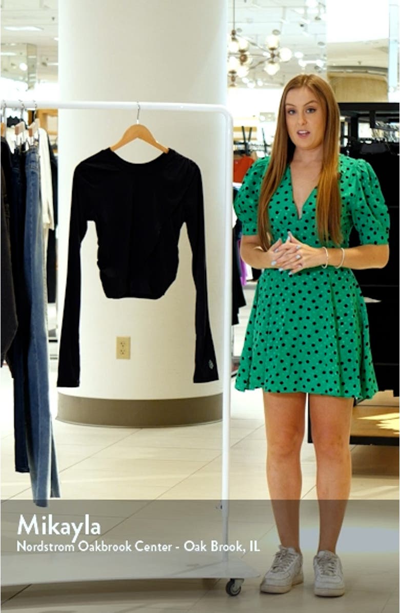 With a Twist Long Sleeve Tulip Crop Top, sales video thumbnail