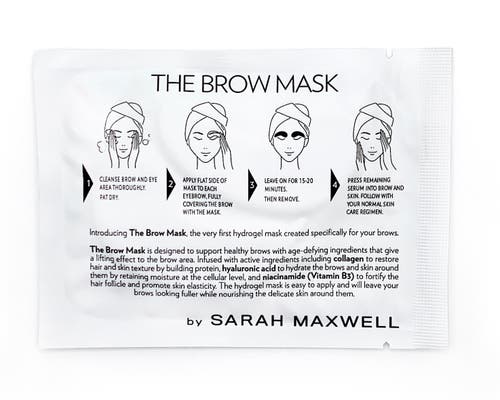 Sarah Maxwell Beauty The Brow Mask Hydrogel Mask