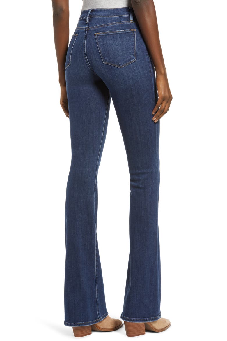 Le High Waist Flare Jeans, Alternate, color, DUBLIN