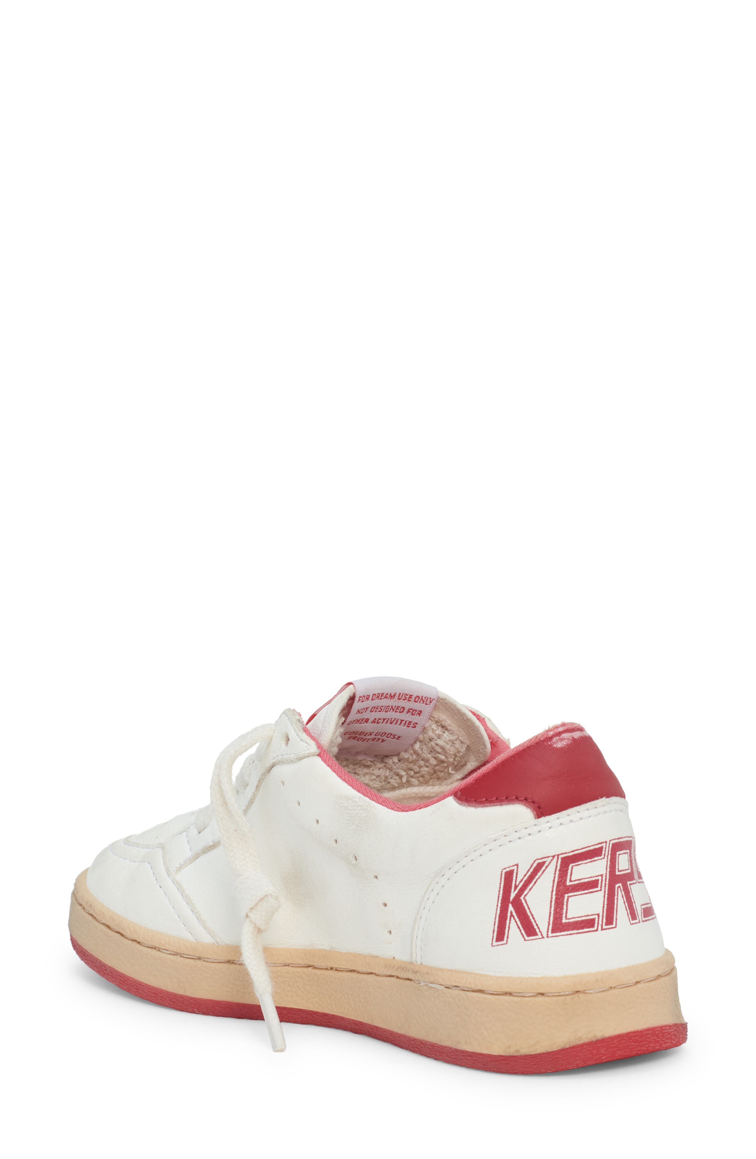 Golden Goose Kids' Ball Star Lace-Up Leather Sneaker, Alternate, color, 