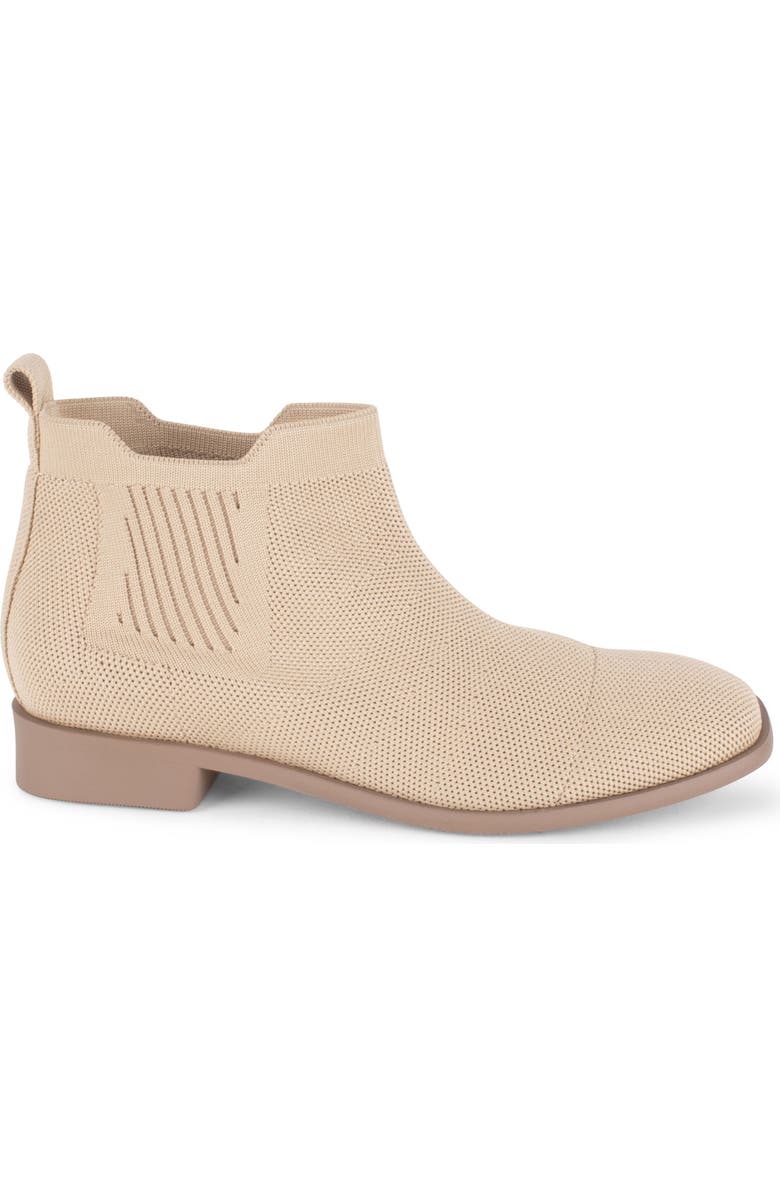 Tahari Roundabout Knit Bootie, Alternate, color, Natural