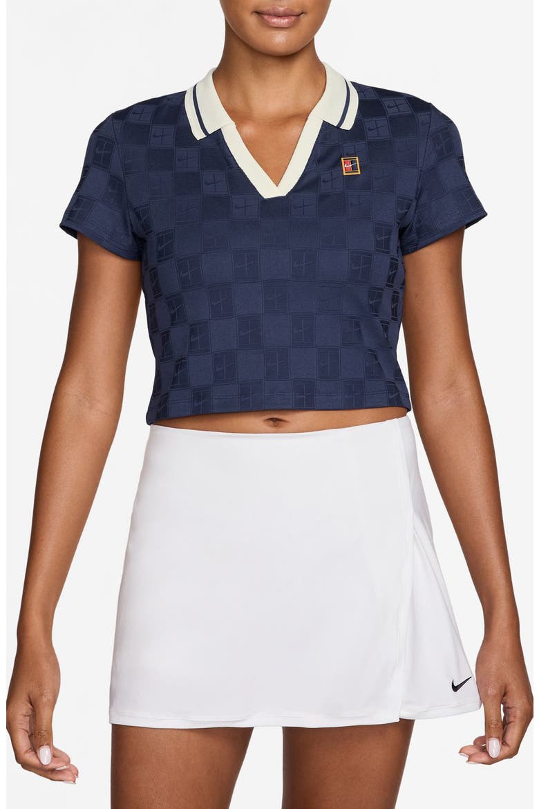 Dri-FIT Crop Polo, Main, color, MIDNIGHT NAVY/ SAIL