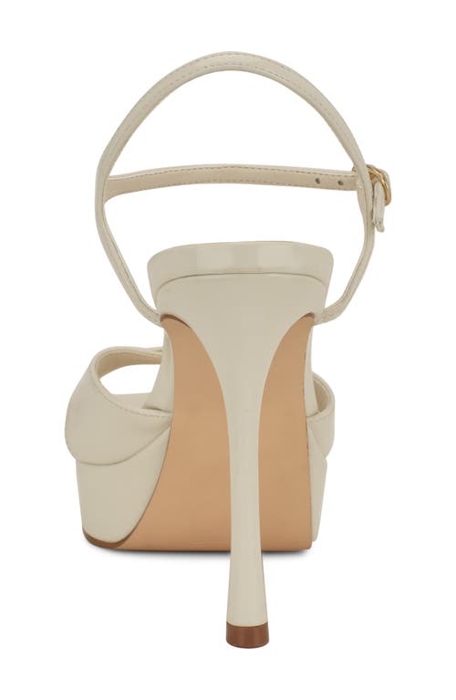 Nine West Tates Ankle Strap Platform Sandal In White