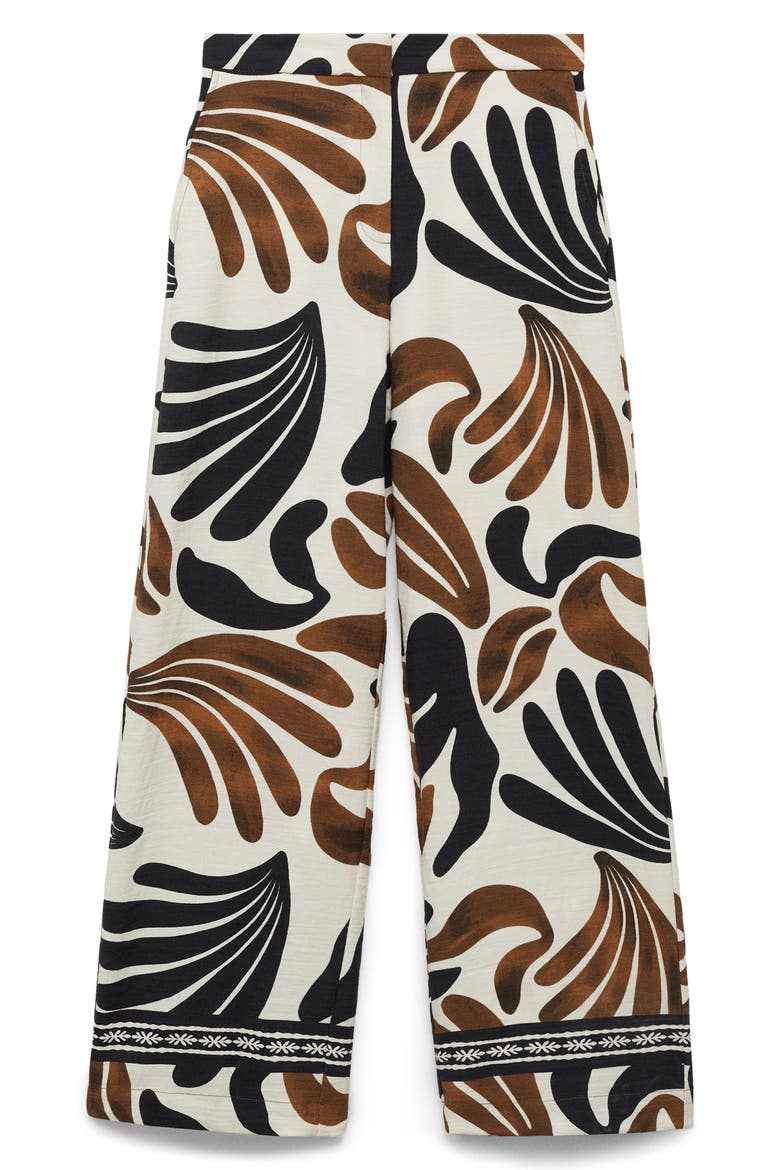 Karina Print Wide Leg Pants, Alternate, color, ECRU