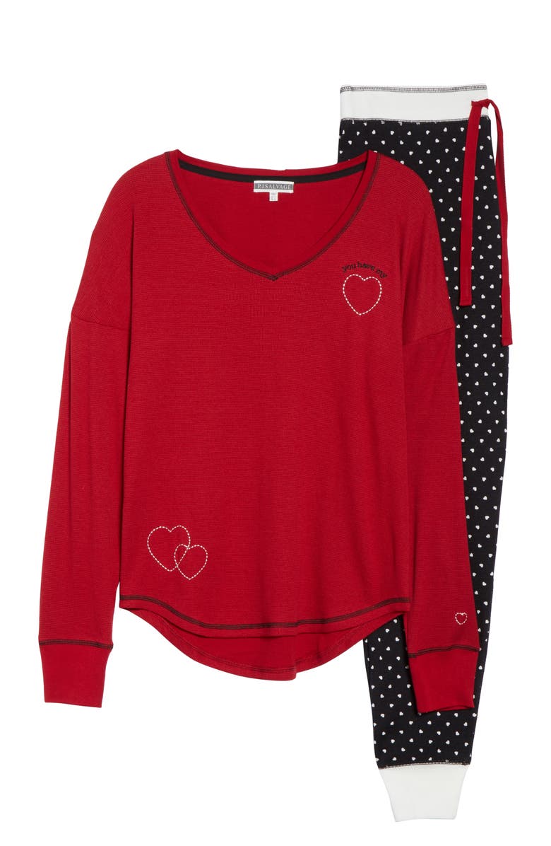 PJ Salvage Thermal Pajamas, Alternate, color,