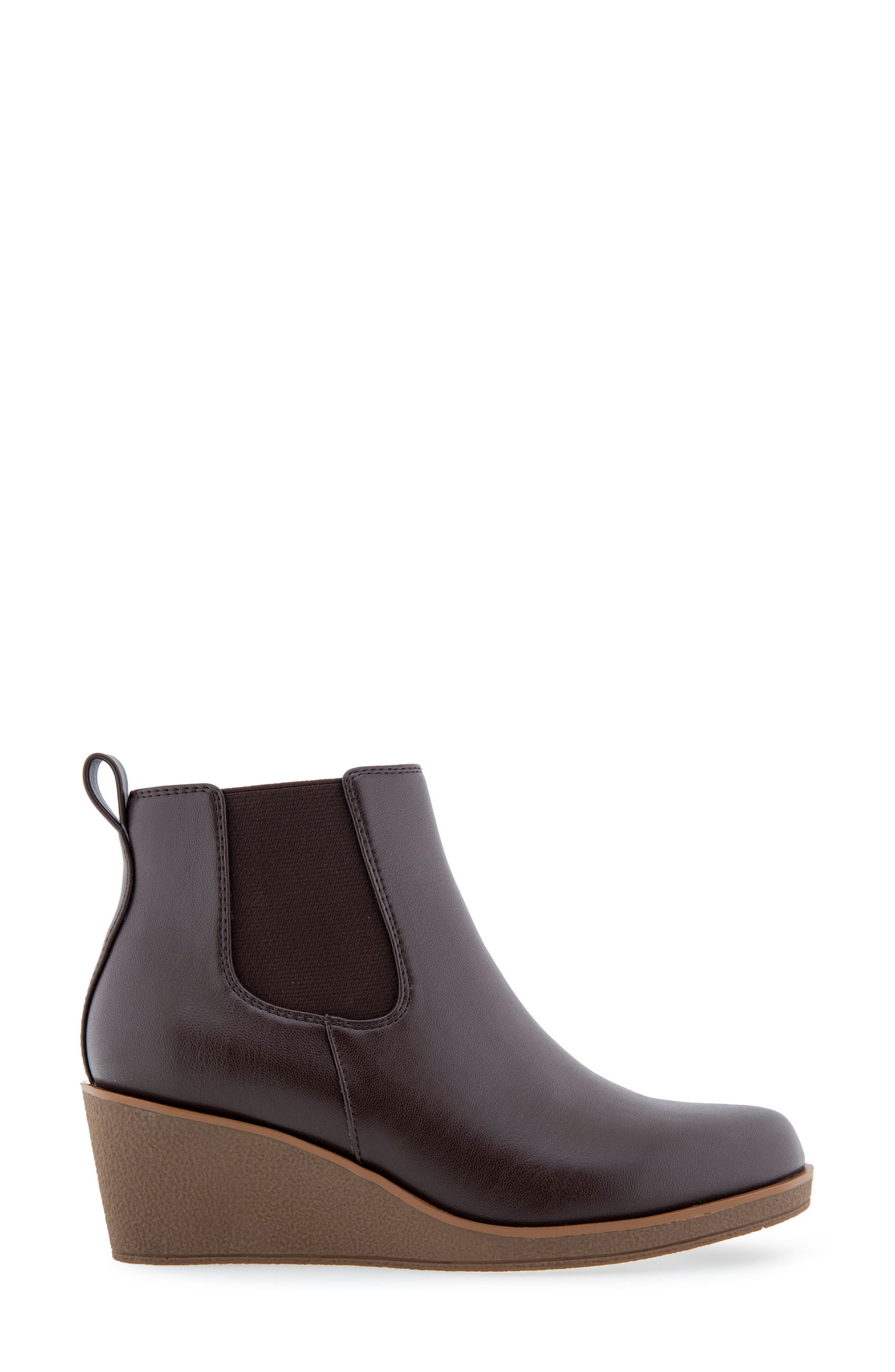 Brandi Wedge Bootie, Alternate, color, BROWN