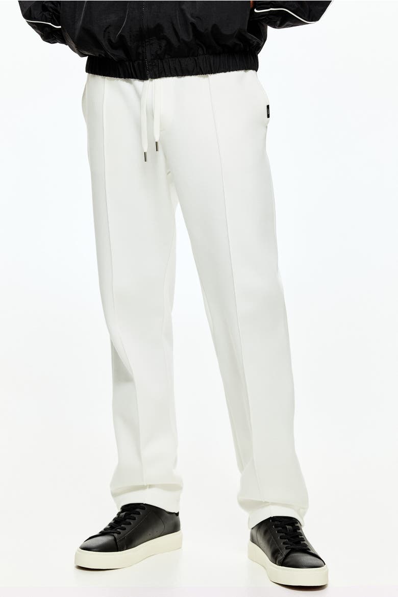 Regular Fit Tailored Joggers, Alternate, color, White