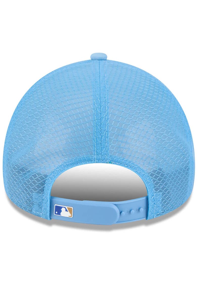 Men's New Era Light Blue Kansas City Royals 2026 Batting Practice Apex 9FORTY Adjustable Trucker Hat, Alternate, color, Light Blue