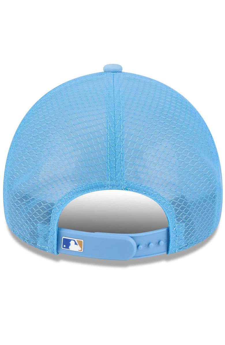 New Era Men's New Era Light Blue Kansas City Royals 2026 Batting Practice Apex 9FORTY Adjustable Trucker Hat, Alternate, color, Light Blue