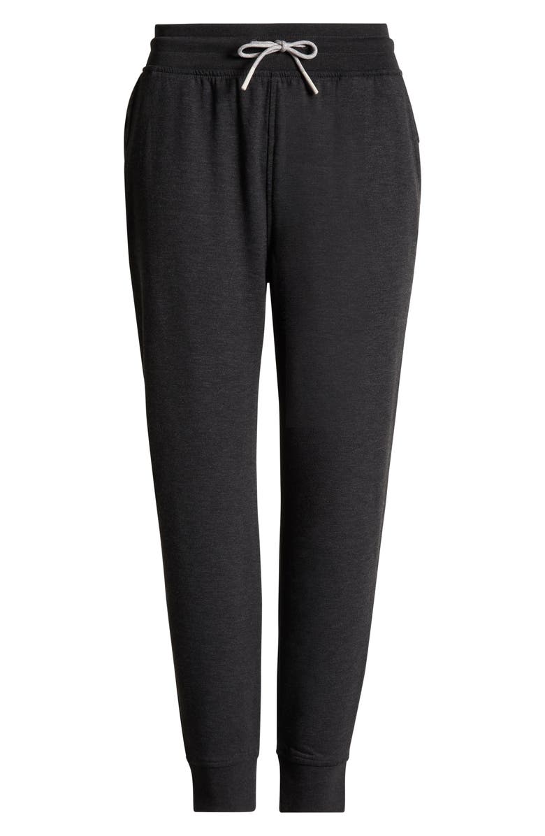 Free Fly Brushed Fleece Joggers, Alternate, color, Heather Black