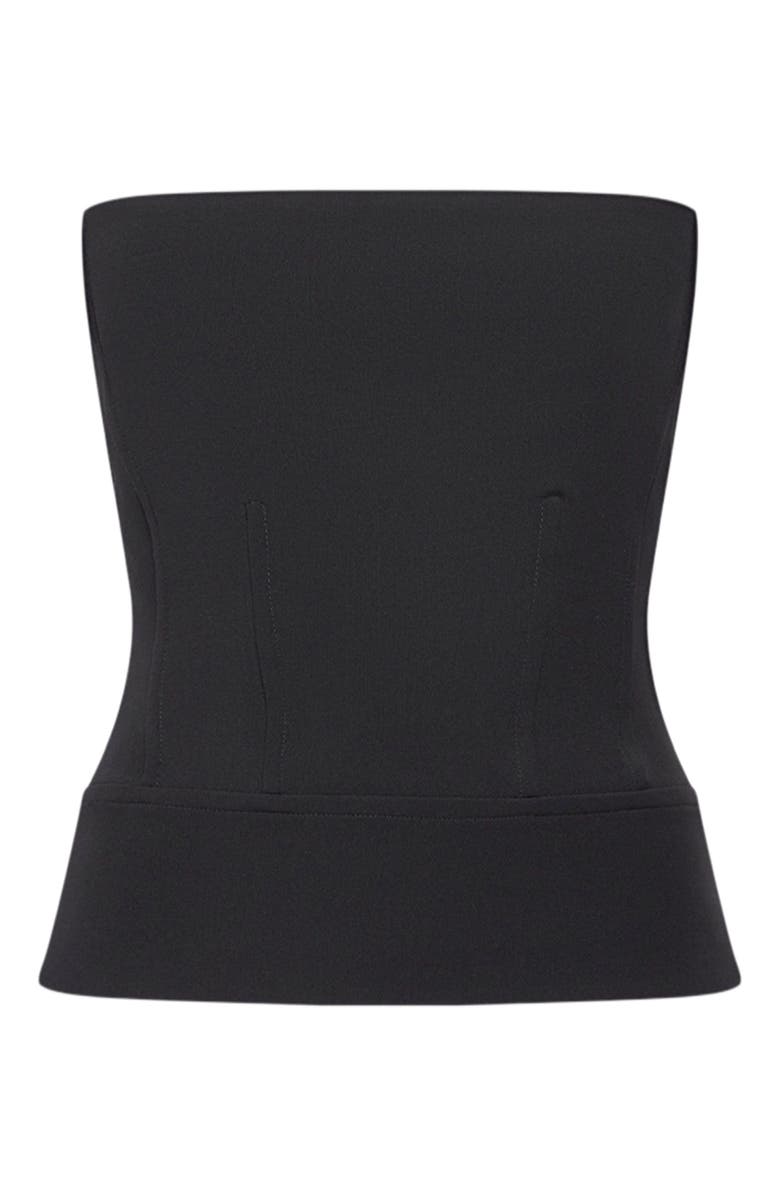 Another Tomorrow Architectural Bustier, Alternate, color, Black