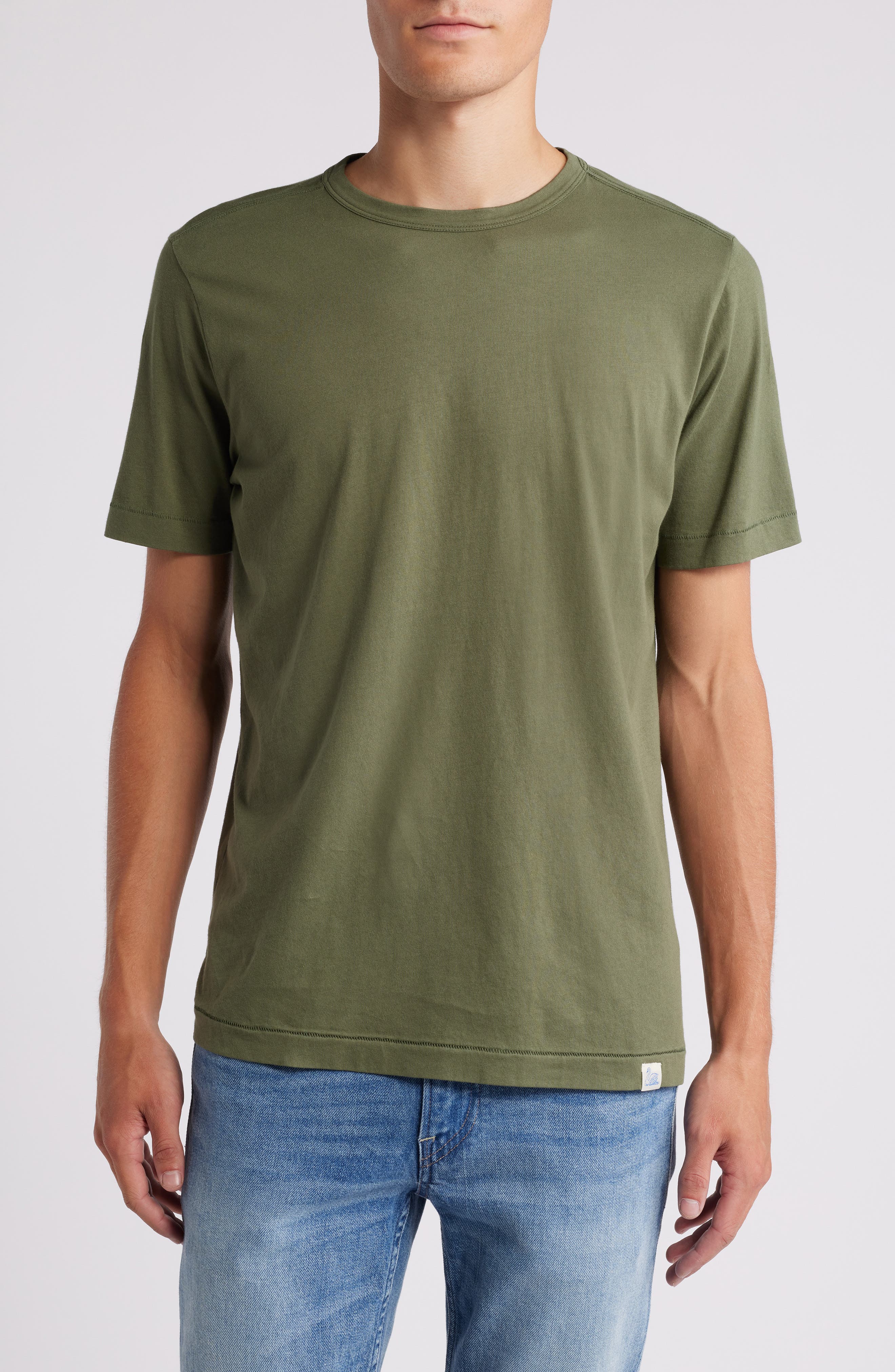 MERZ B SCHWANEN PIMATEE01 Organic Cotton Tee in Army 
