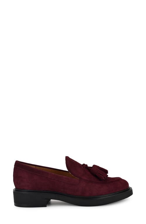 Nine West Women's Roker Slip-on Round Toe Casual Loafers In Dark Red