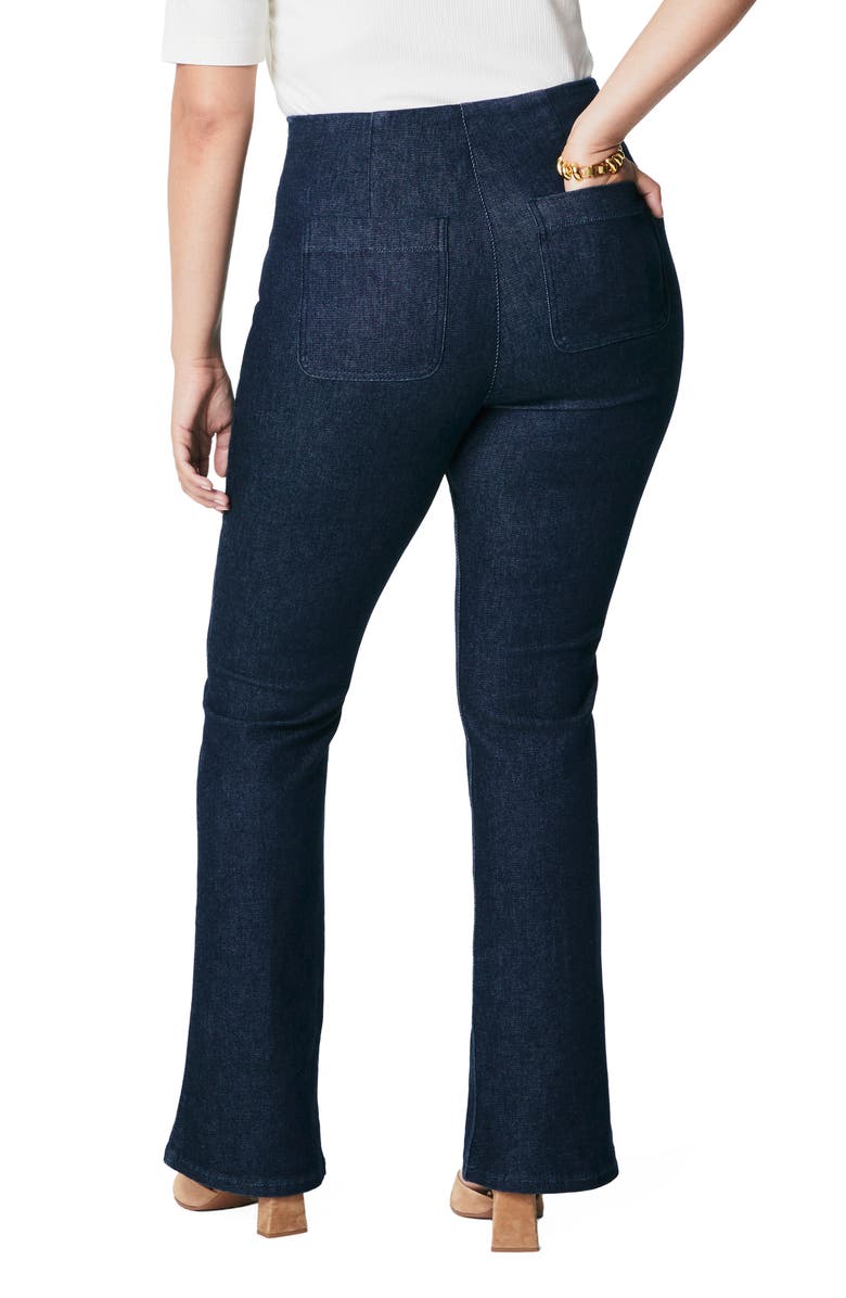 SPANX<sup>®</sup> SPANXshape<sup>™</sup> Everywhere High Rise Flare Jeans, Alternate, color, Raw Indigo Wash
