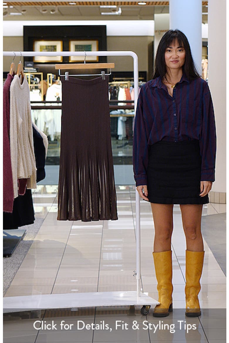 Ribbed Sweater Midi Skirt video