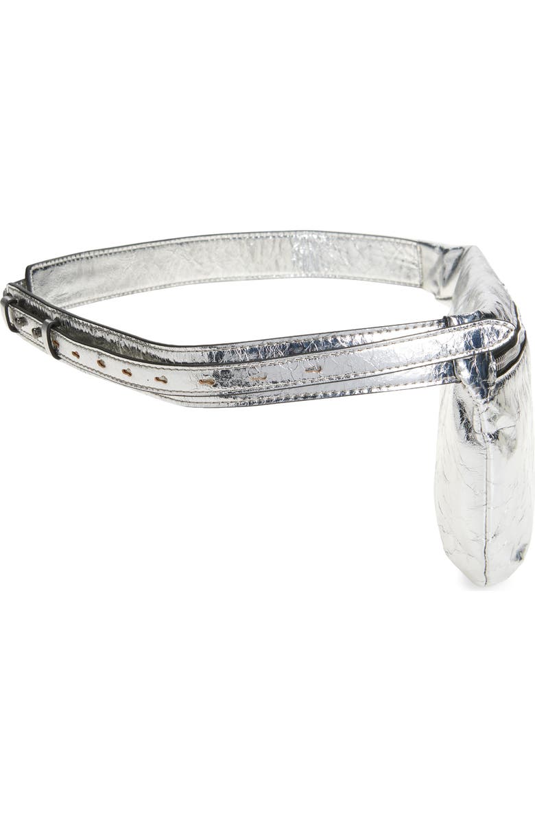 rag & bone Mini Petra Metallic Leather Sling Bag, Alternate, color,