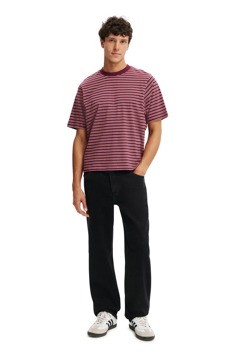 Cotton On Men's Loose Straight Jean, Alternate, color, Roan Black