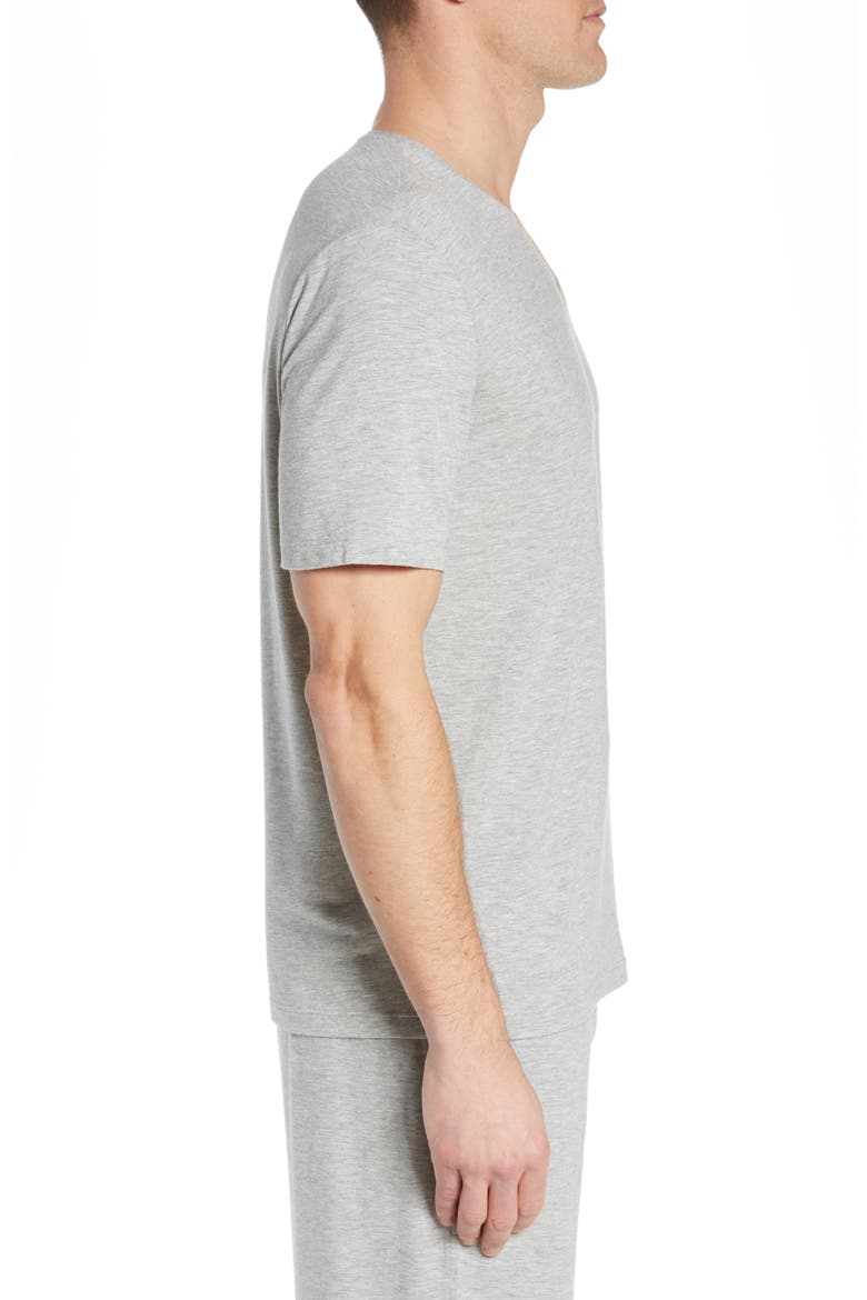V-Neck T-Shirt, Alternate, color, GREY