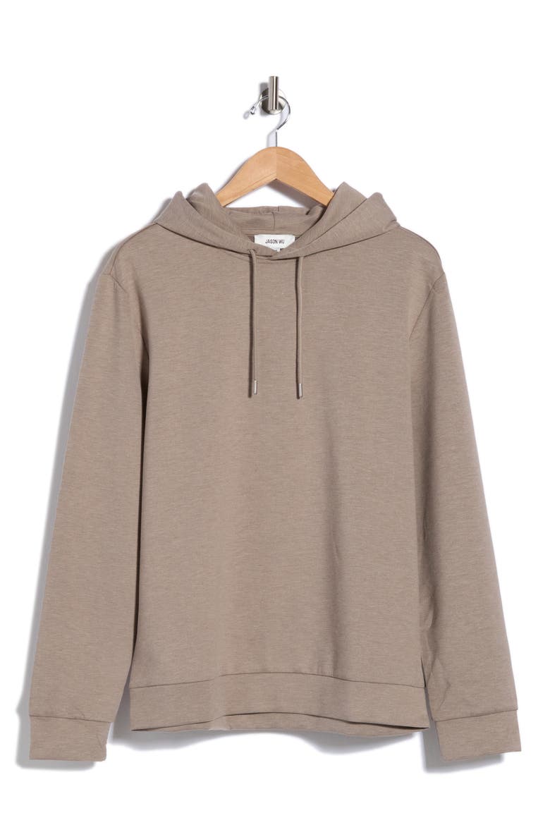 Drawstring Pullover Hoodie, Alternate, color, TAUPE