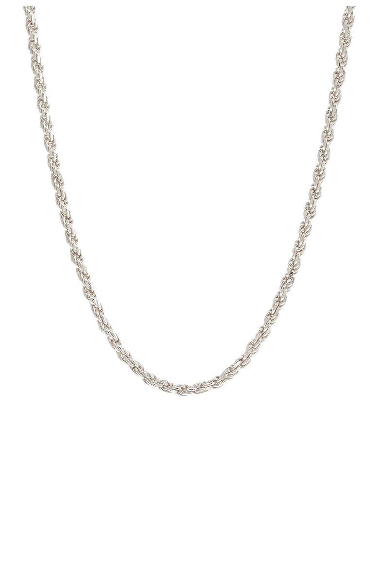 BEST SILVER Sterling Silver Rope Chain 20", Main, color,