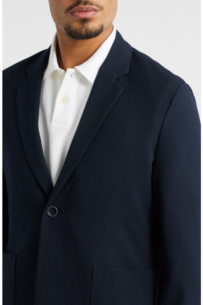 Shaw Navy Textured Stretch Sport Coat, Alternate, color, NAVY