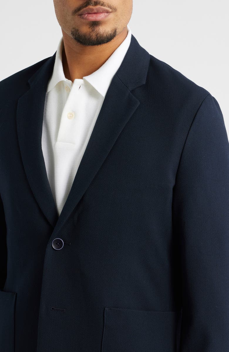 Robert Barakett Shaw Navy Textured Stretch Sport Coat, Alternate, color, Navy