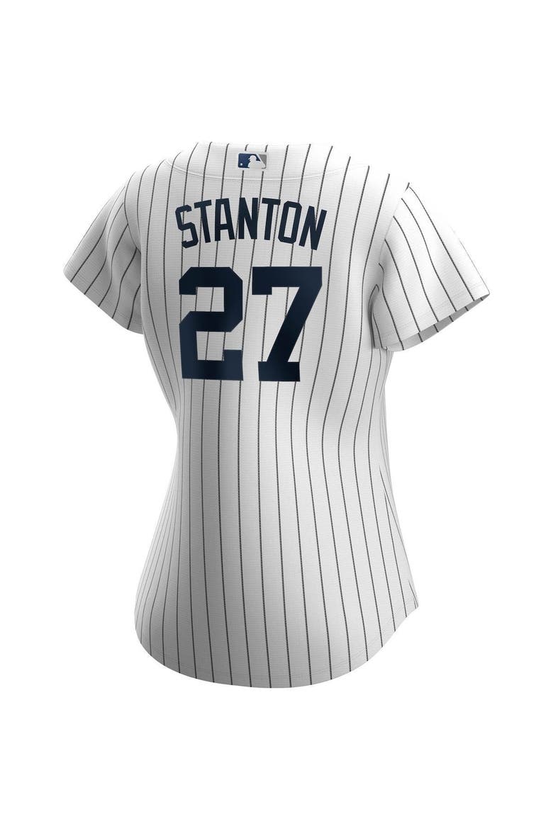 Women's Nike Giancarlo Stanton White New York Yankees Home Replica Player Jersey, Alternate, color, WHITE