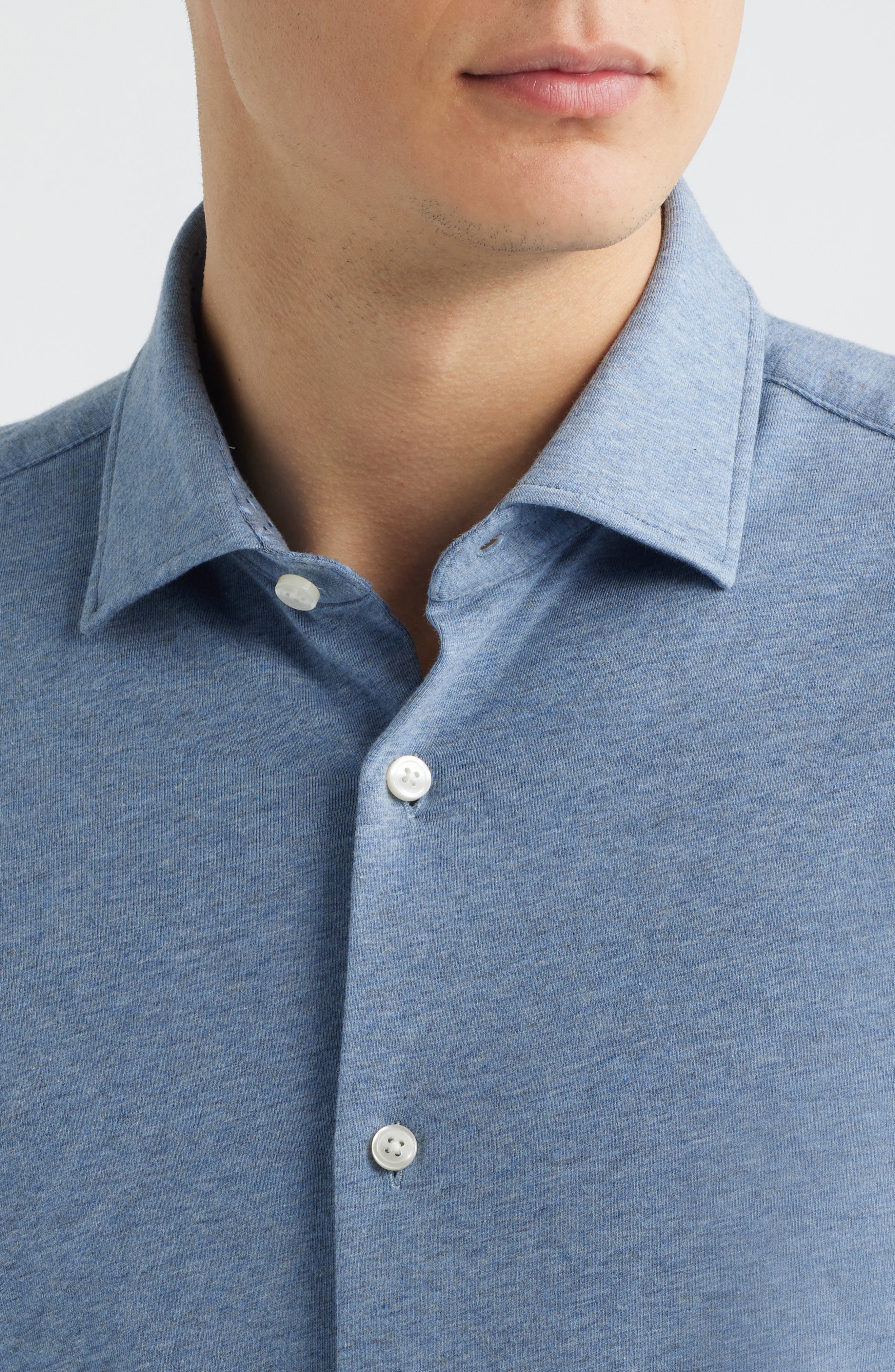 Roan Stretch Cotton Button-Up Shirt - image 4