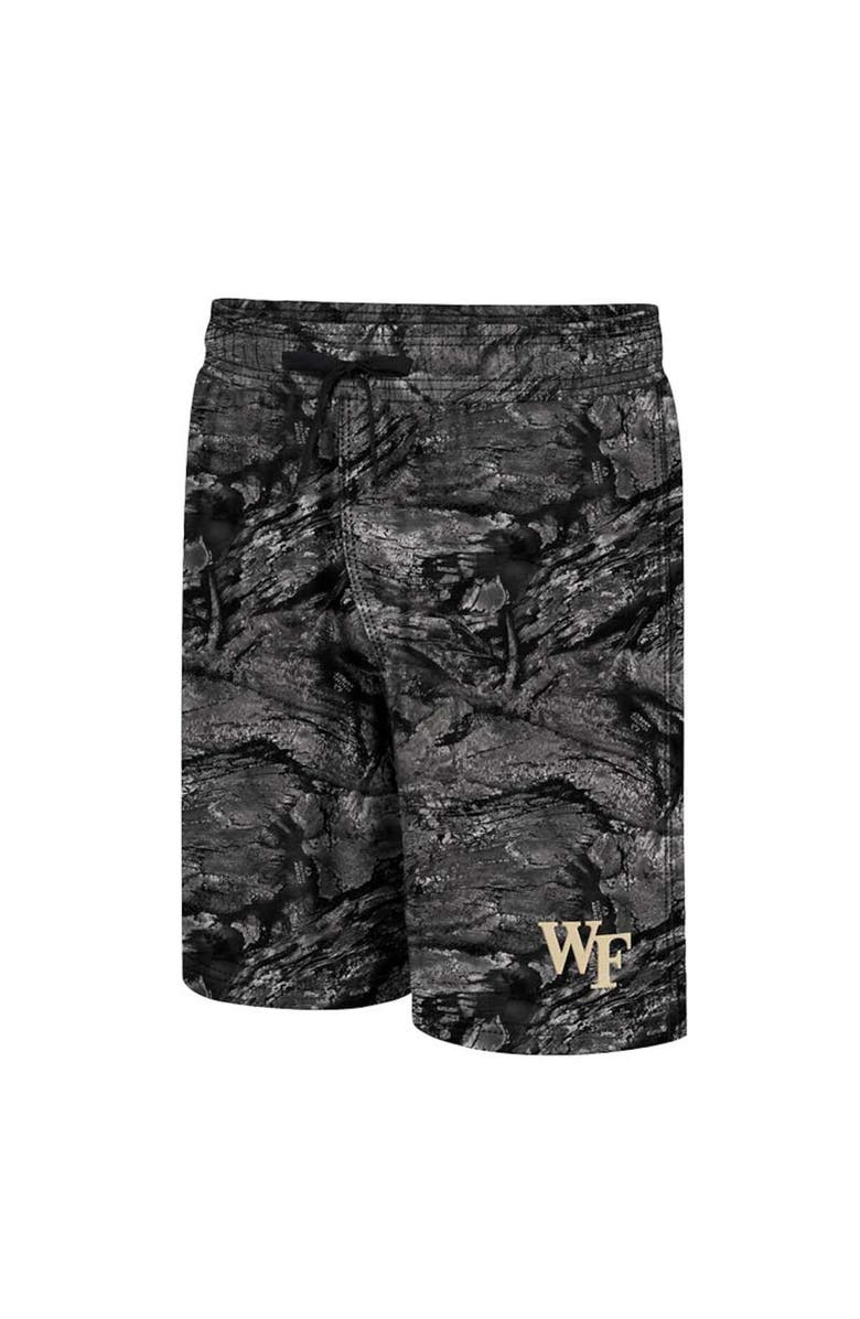 COLOSSEUM Men's Colosseum Charcoal Wake Forest Demon Deacons Realtree Aspect Ohana Swim Shorts, Alternate, color, Charcoal