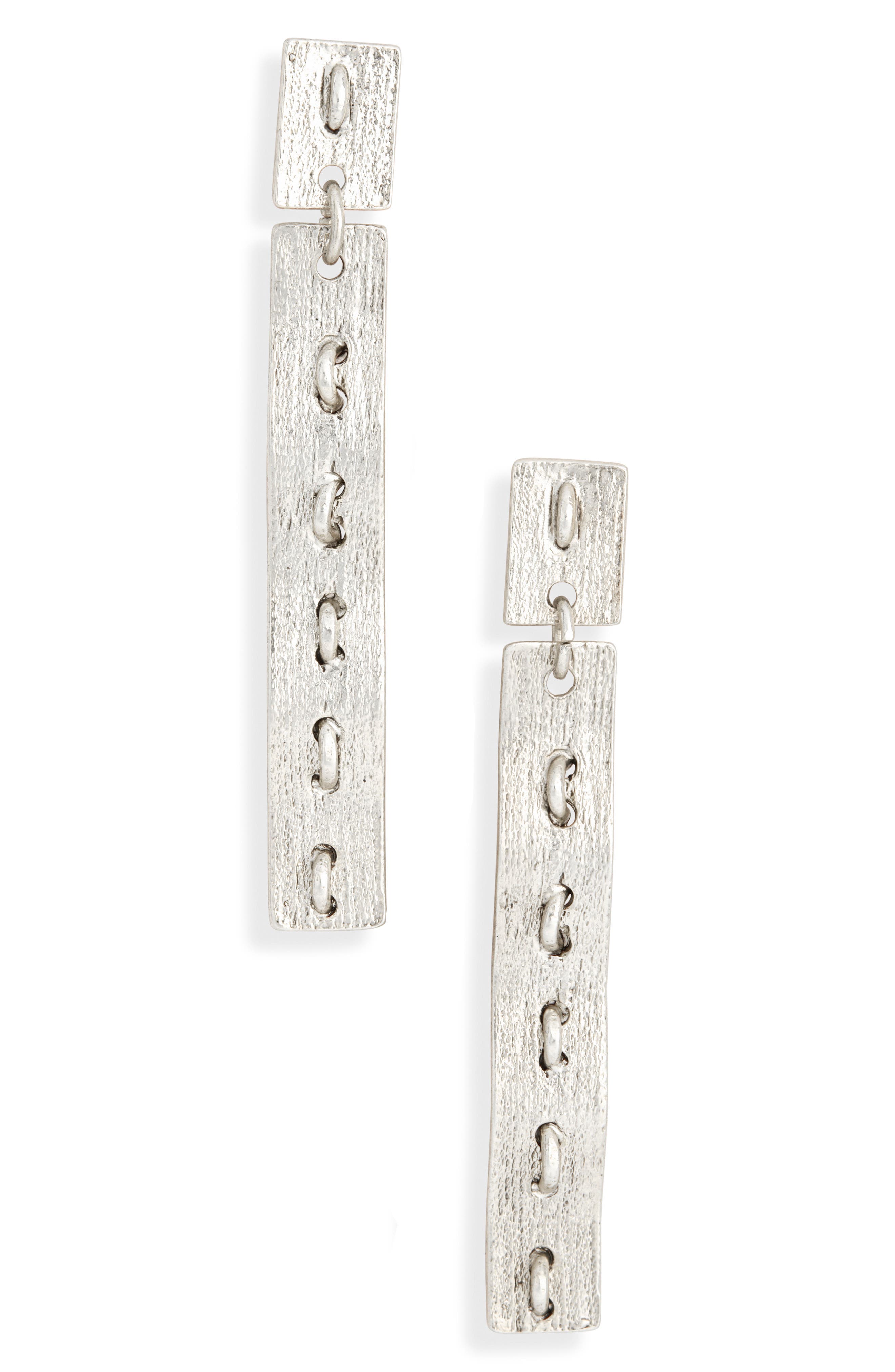 Karine Sultan Brushed Bar Drop Earrings