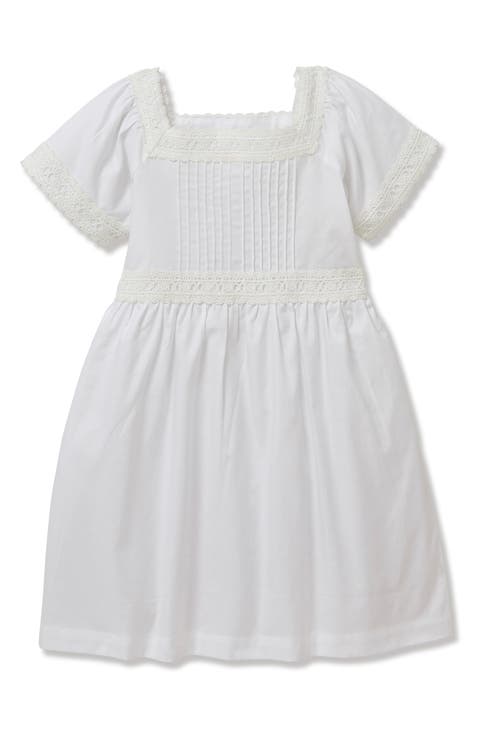 Kids' Juliette Pintuck Cotton Blend Twill Nightgown (Little Kid & Big Kid)