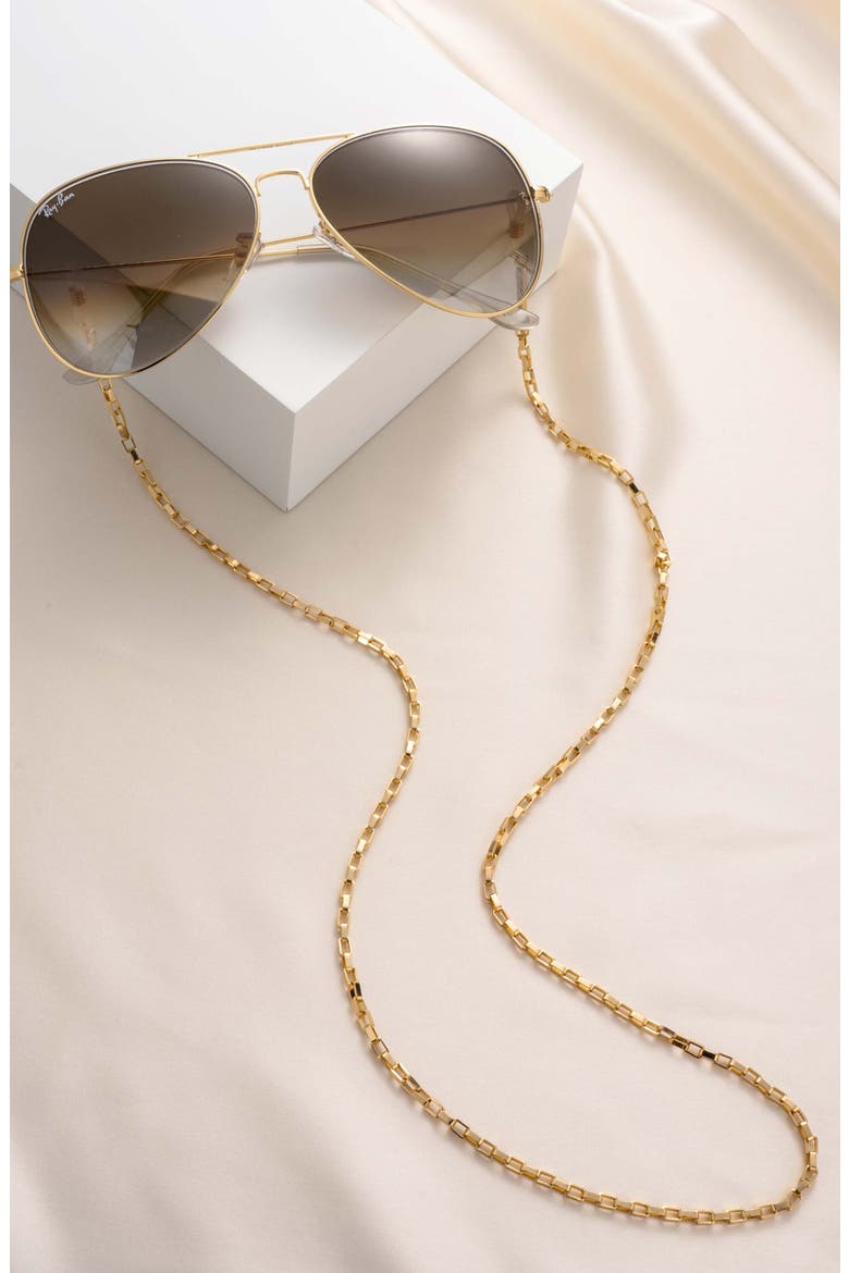 Rays Eyeglass Chain, Alternate, color, GOLD