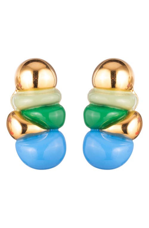 Sterling King Bellmer Ball Enamel Drop Earrings