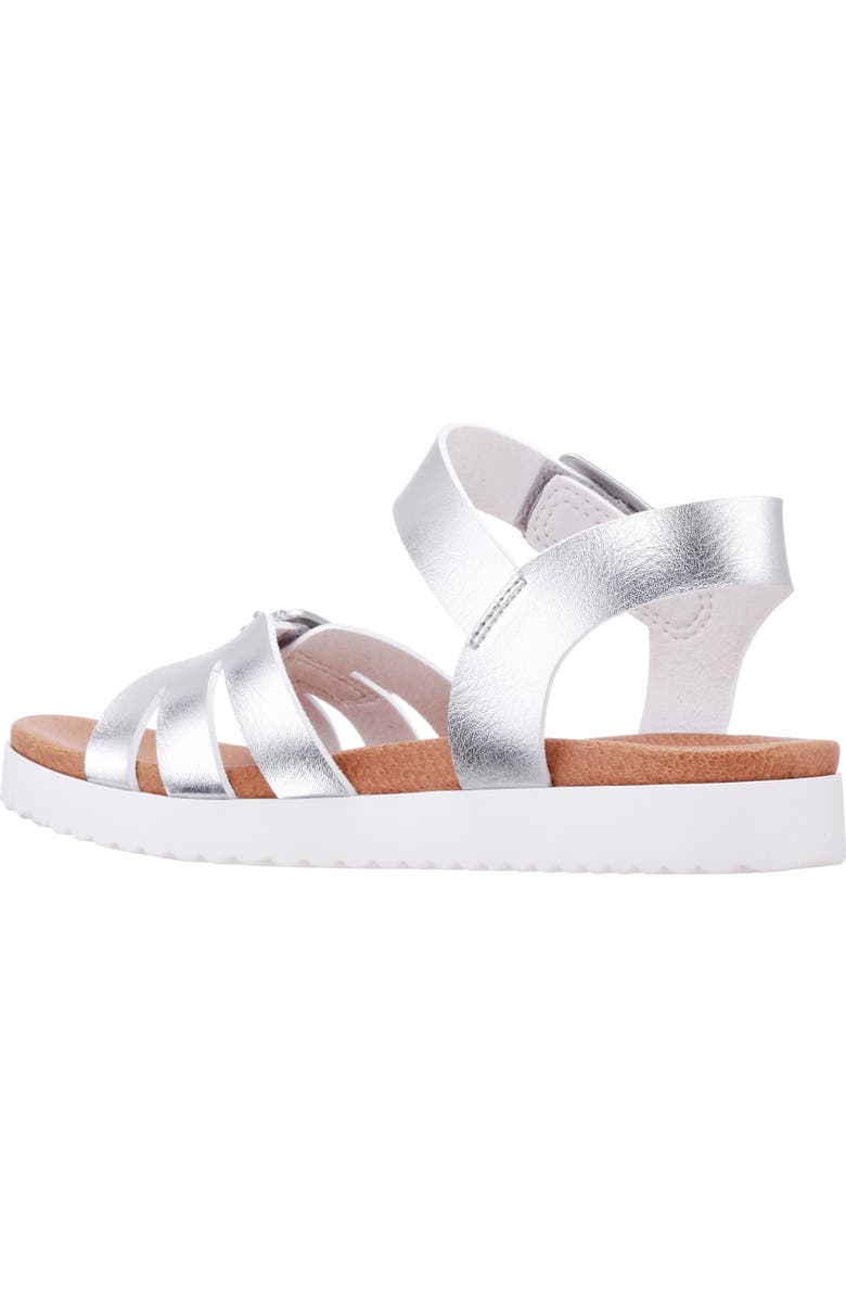 Nina Kids' Lacey Metallic Strappy Sandal, Alternate, color,