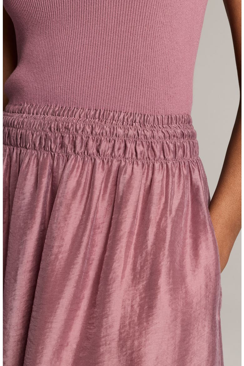 Square Neck Sleeveless Midi Dress, Alternate, color, DUSTY PEONY