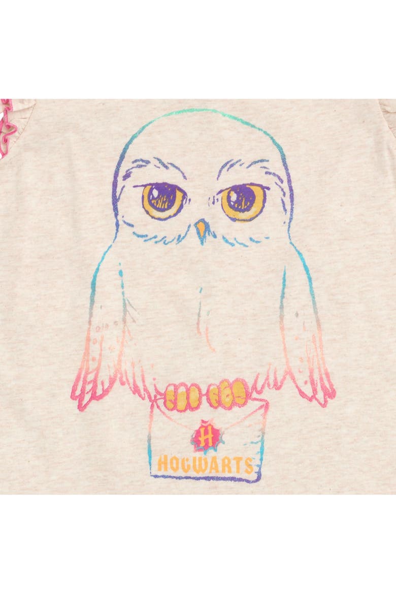 Hedwig Sleeveless Hooded Tank and Shorts Set, Alternate, color, Hedwig Oatmeal Pink