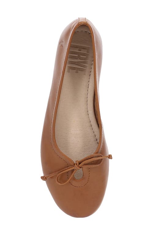 Frye Emma Ballet Flat In Dark Latte