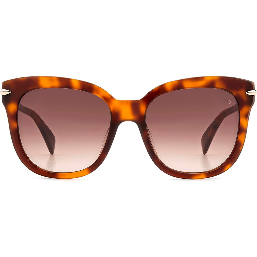 Rag & Bone 55mm Square Sunglasses In Havana