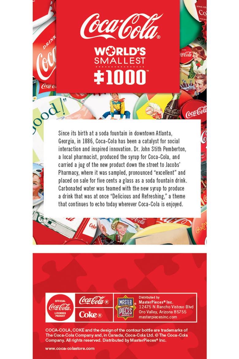 Coca-Cola Caps 1000 Piece Small Puzzle, Alternate, color, Multicolor