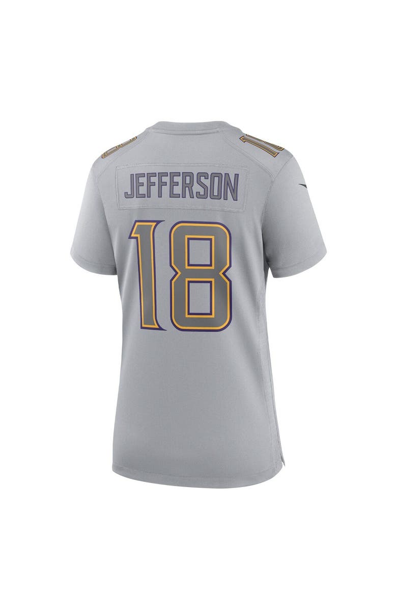 Nike Women's Nike Justin Jefferson Gray Minnesota Vikings Atmosphere Fashion Game Jersey, Alternate, color, Gray