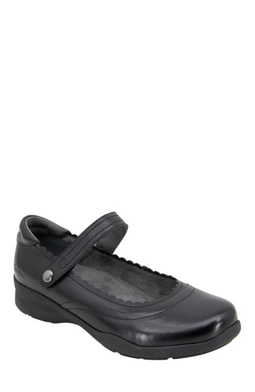 Jambu Tess Womens Adjustable Leather Mary Janes In Black