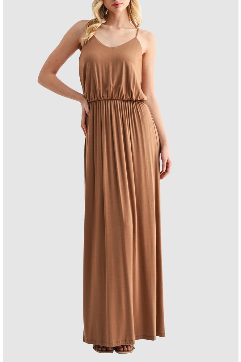 Knit Maxi Dress, Main, color, MOCHA