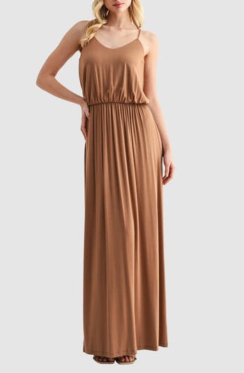 chinese dress ladies Rainbow Wishes Cotton Knitted Maxi Dress