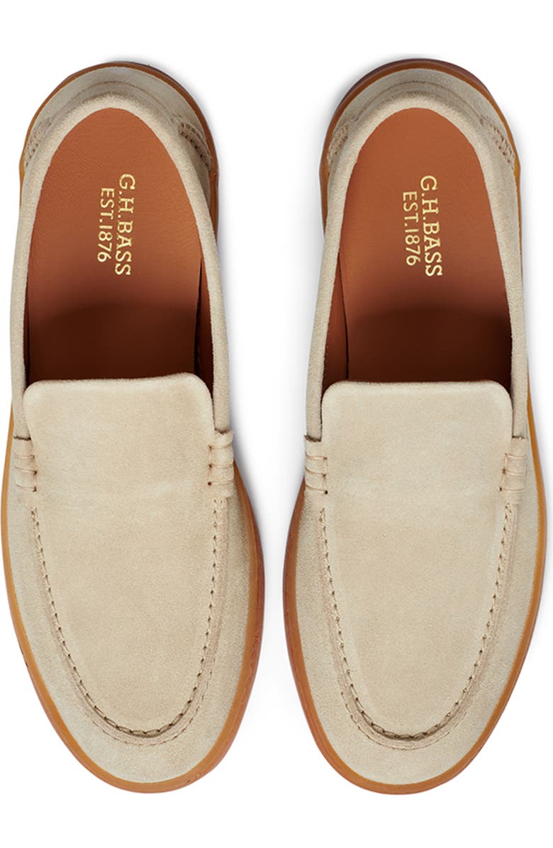 G.H.BASS Gum Sole Loafer, Alternate, color, Sand