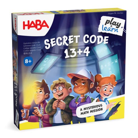 Secret Code 13+4 Math Game for Kids 8-12