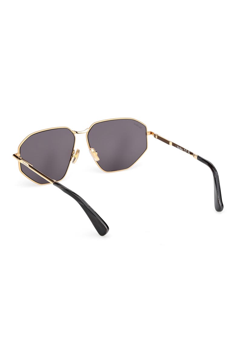 Miller 54mm Navigator Sunglasses, Alternate, color, DEEP GOLD/ BLACK HORN/ SMOKE